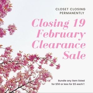 CLOSET CLOSING 19 Feb - Make an offer